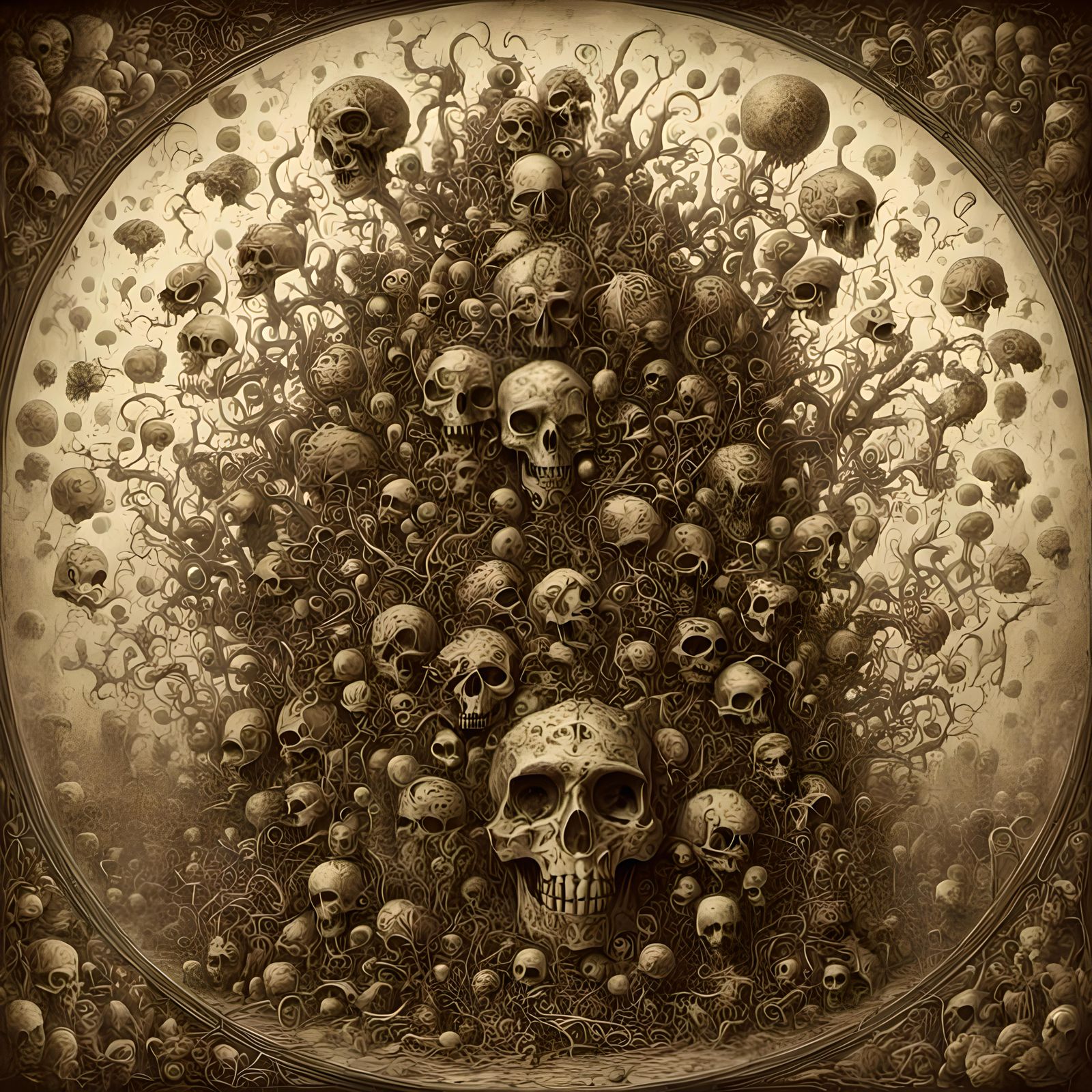 Psychedelic Divine Darkness in Futurepunk Style