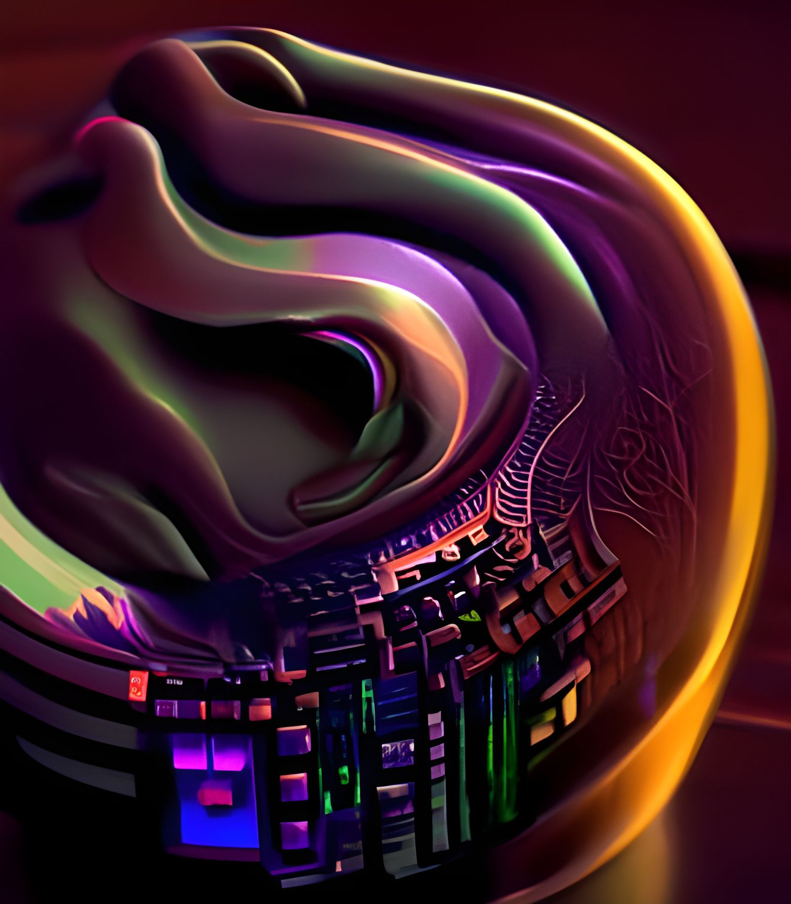 Cyberpunk Dayglow Mandelbulb Fractal