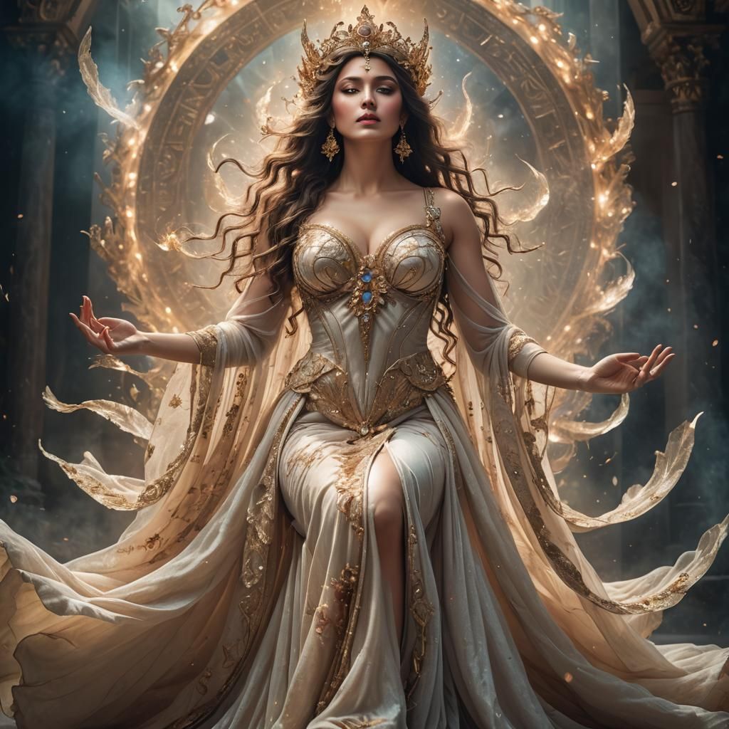 A Goddess appears to a mortal.