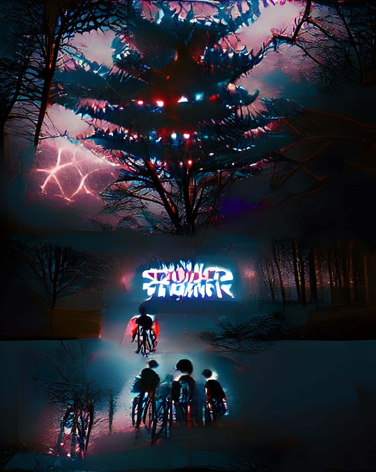 Stranger Things Series Logo in Red