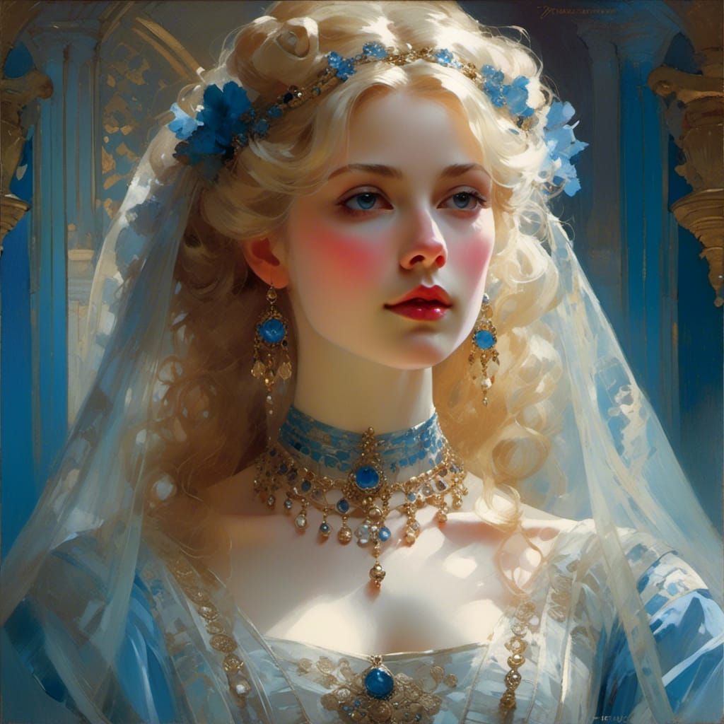 Ethereal Queen in Victorian Style