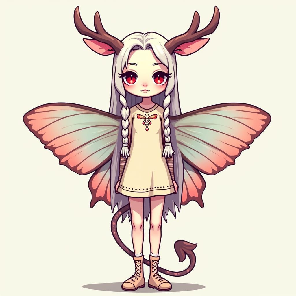 Anthropologist with Striking Features and Hybrid Anatomy