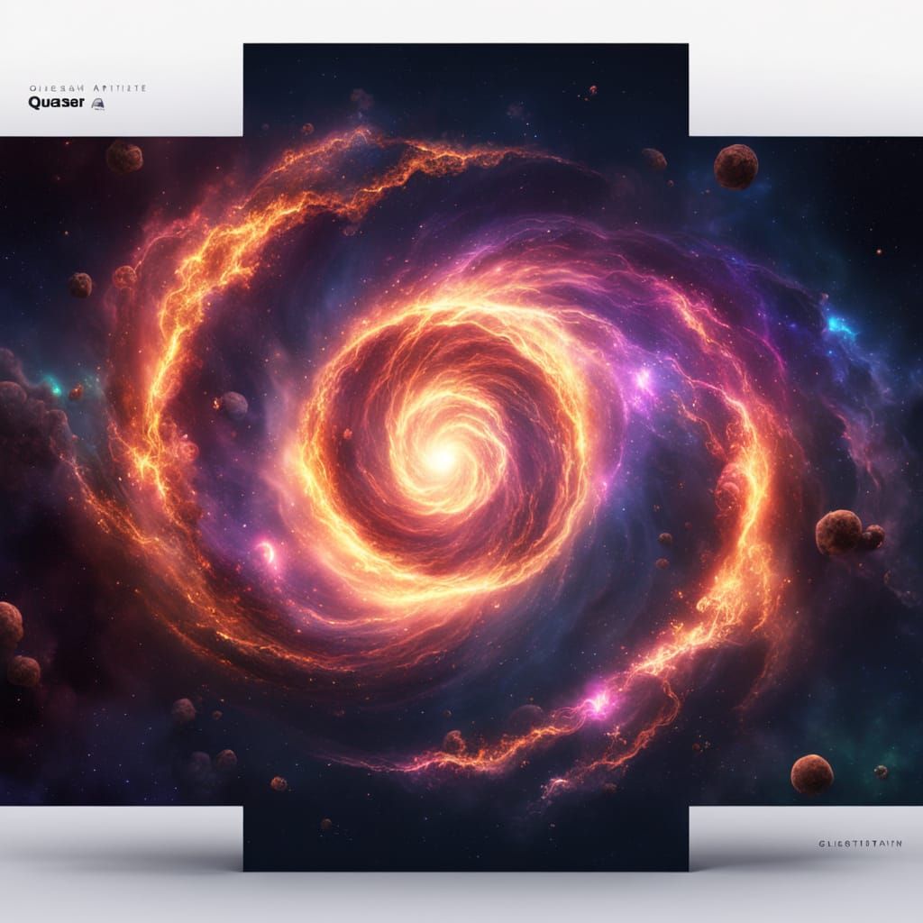 Pulsing Quasar in Vibrant Cosmic Vista