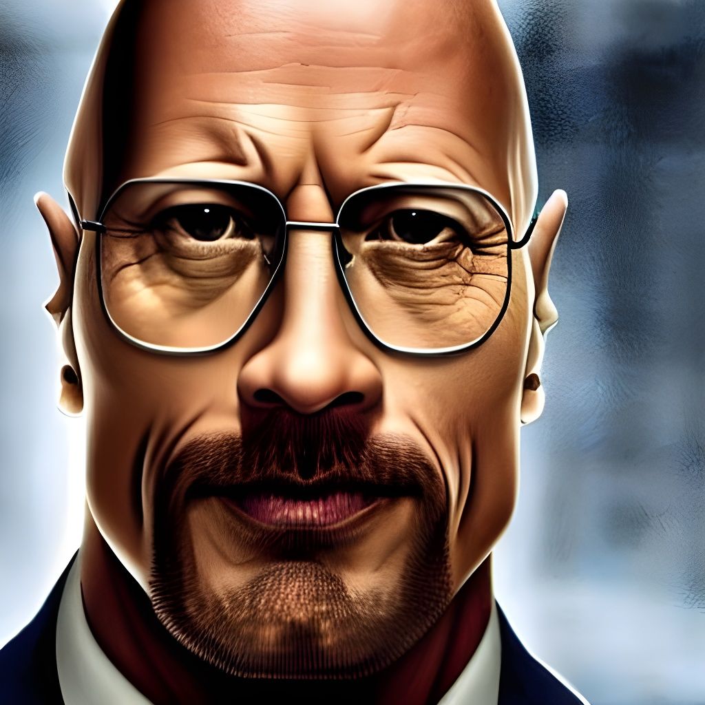 Dwayne Johnson as Walter White AI Rendition