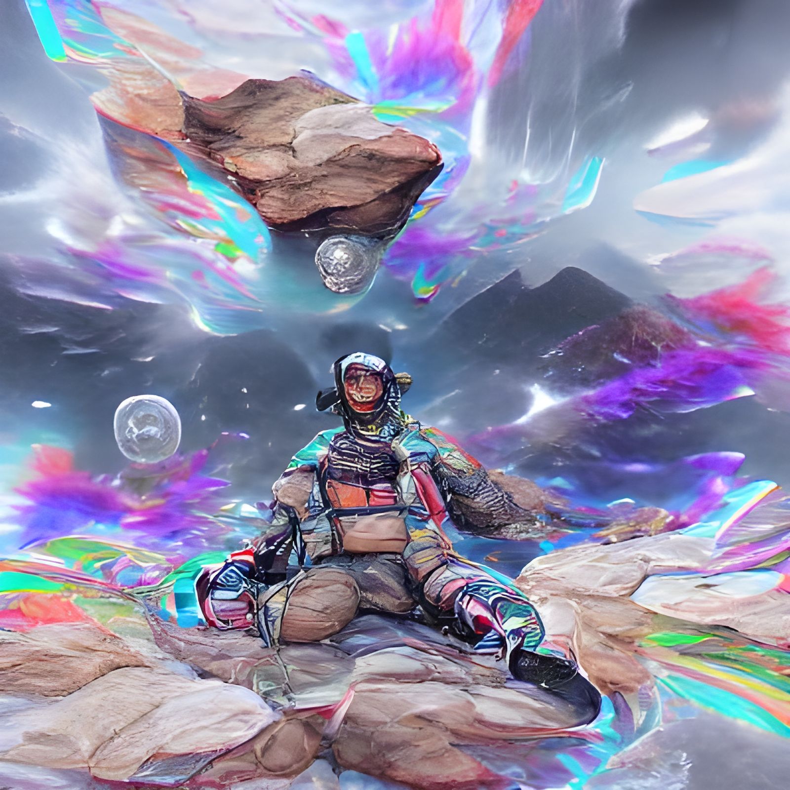 Apex Legends Cosmic Illustration in Mixed Media
