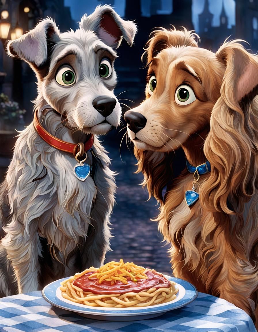 Lady and the Tramp: A Digital Art Rendition