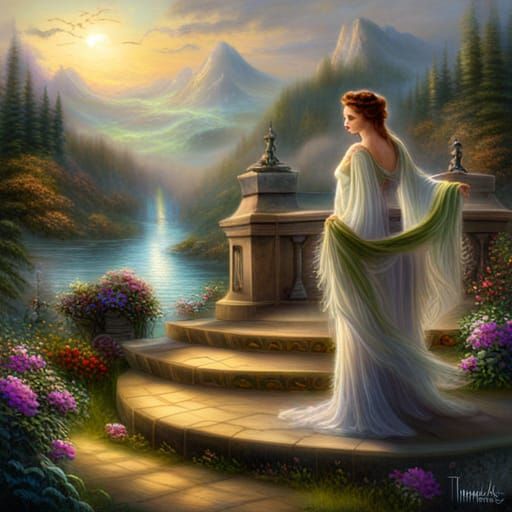 Ethereal Goddess of Death in Hyperdetailed Fantasy