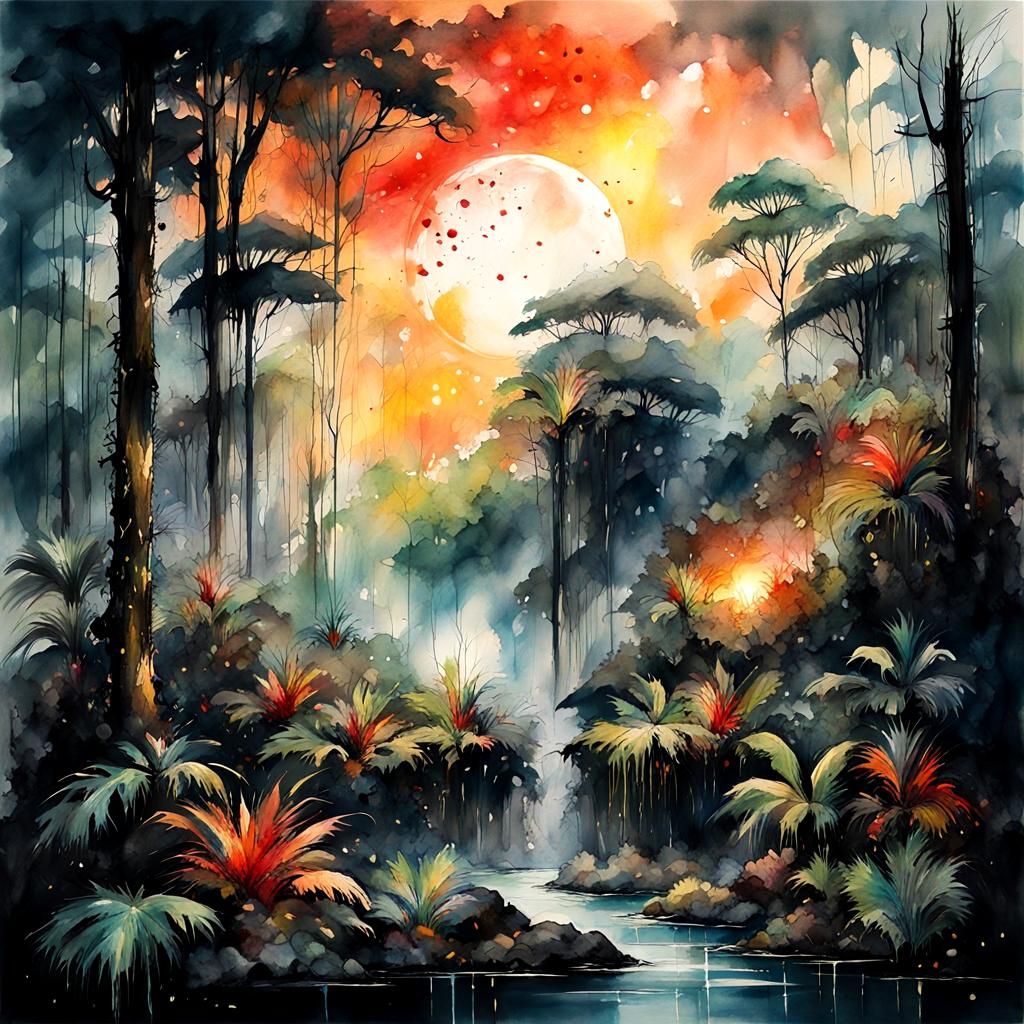 epic rainforest landscape @Viola_Sororia