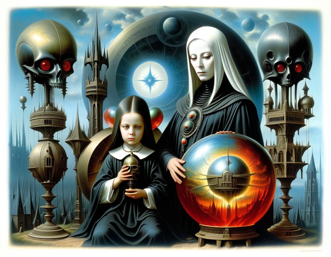 Surreal Blessing in Dreamlike Fantasy Art