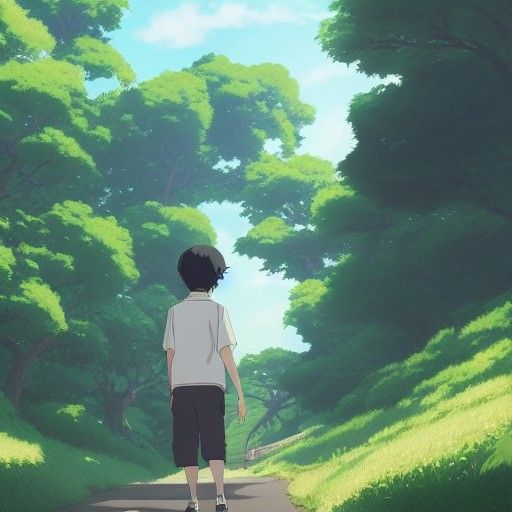 Rowan Atkinson in Studio Ghibli Anime Style