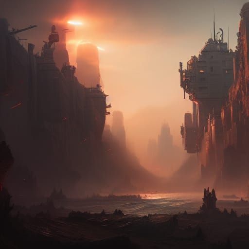 Live Action Operation Game as Detailed Matte Painting