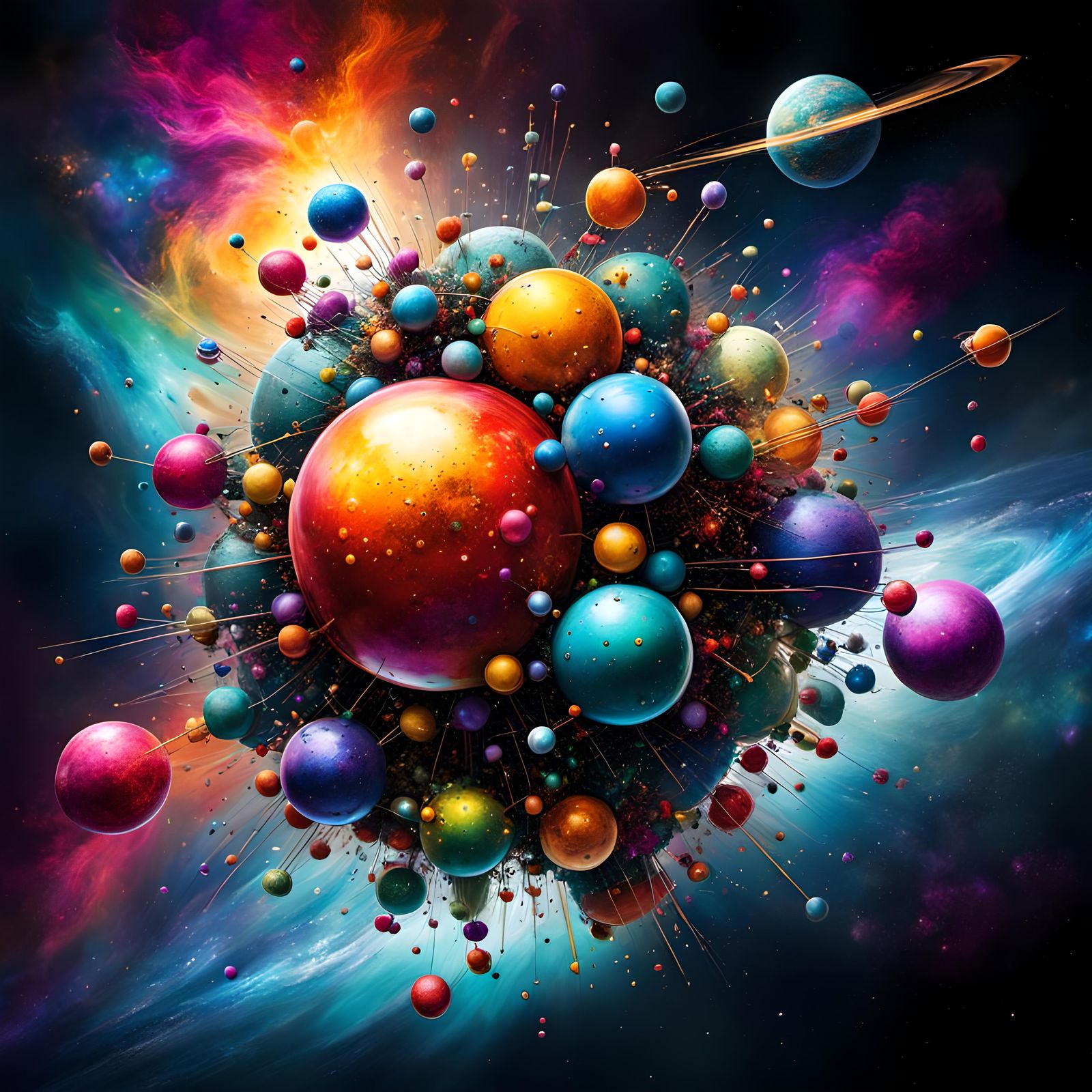 Molecule in space