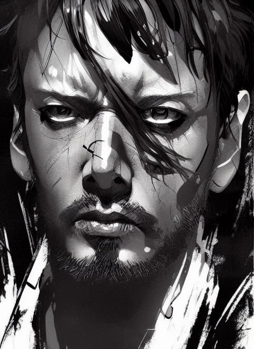 Lone Missionary Portrait in Dark Fantasy Style