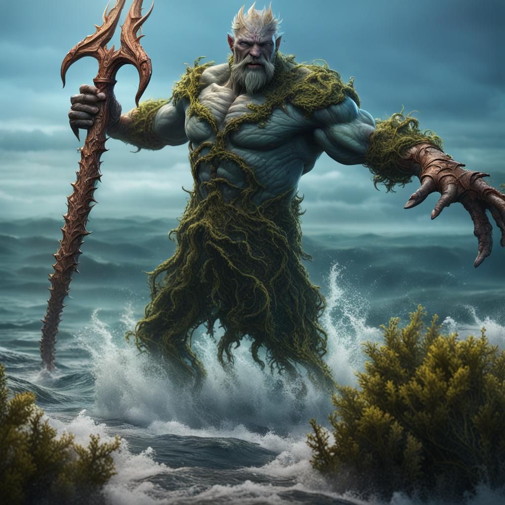 Ocean Giant Emerges in Highly Detailed Digital Art