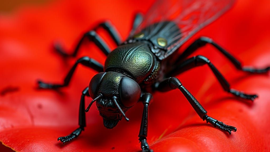 Vampiric Hummingbird in Chromatic Glass