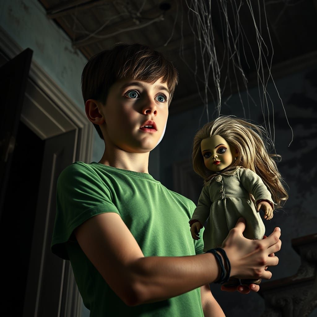 Terrified Boy Faces Demonic Doll in Crumbling Victorian Home