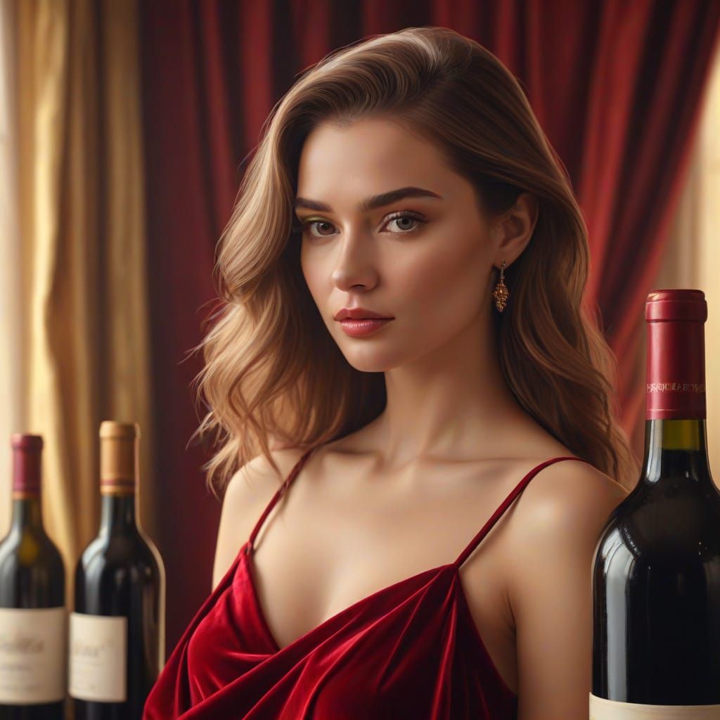 Impressionist Ukrainian Supermodel in Luxurious Setting