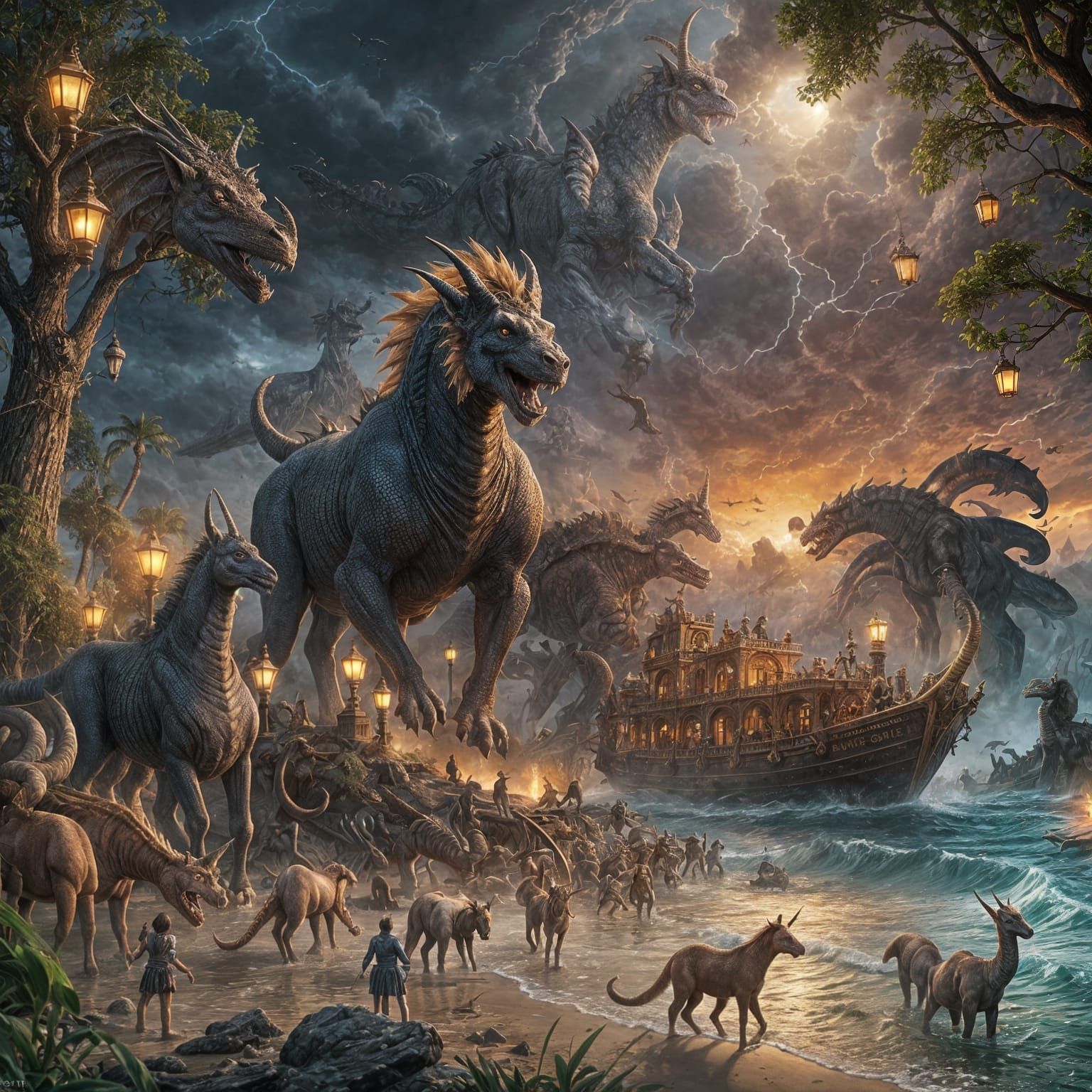 Chimeras Miss Noah's Ark: Fantasy Concept Art