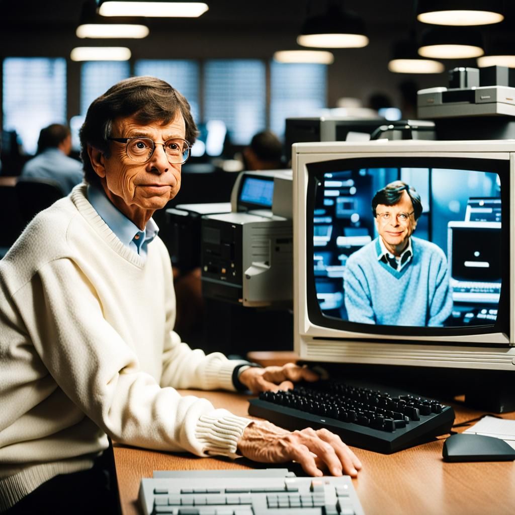 Rick Moranis as Bill Gates in 1985 Movie Poster