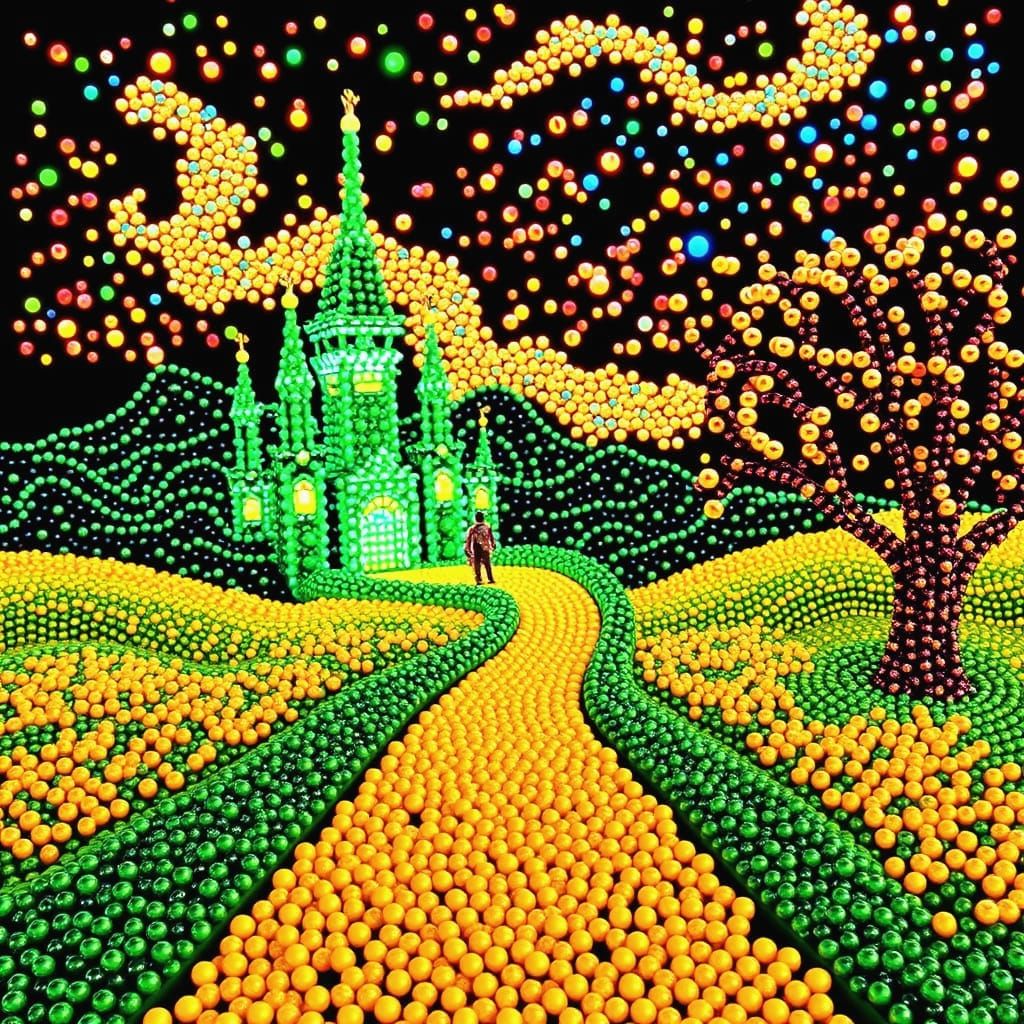Holographic Emerald City and Yellow Brick Road