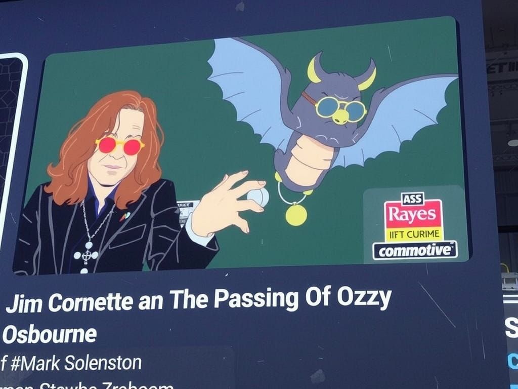 Jim Cornette and Ozzy Osbourne in a Rock Venue