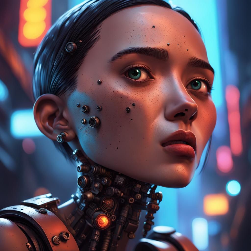 Love Death & Robots in Hyperrealistic Splash Art