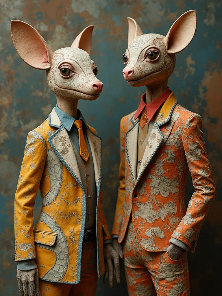 Anthropomorphic Fashion House in Boogie Woogie Style