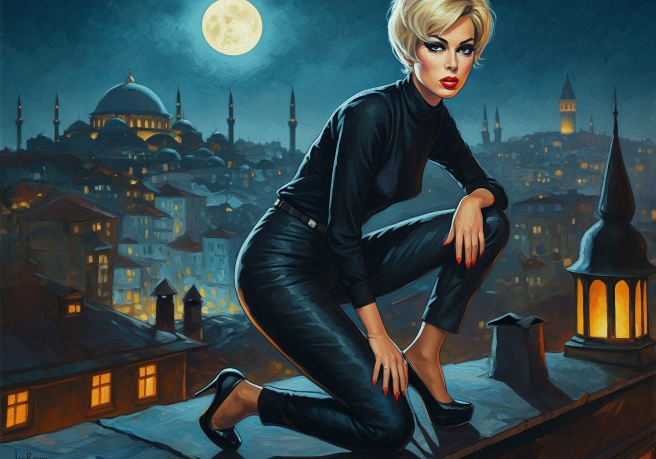 Burglar in Istanbul: An Impressionistic Oil Painting