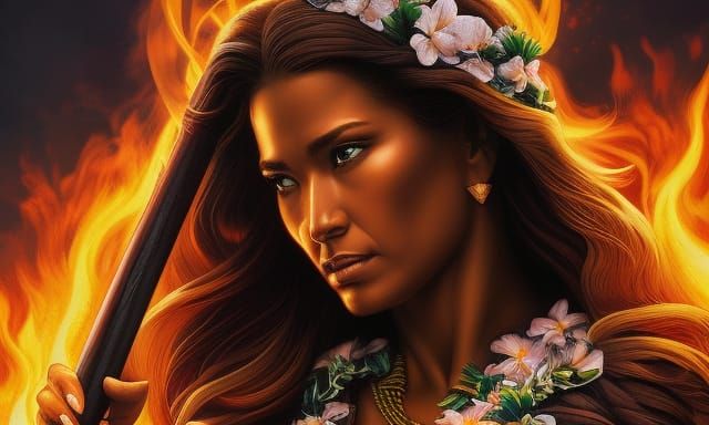 Pele: Hawaiian Goddess of Fire in Comic Book Art