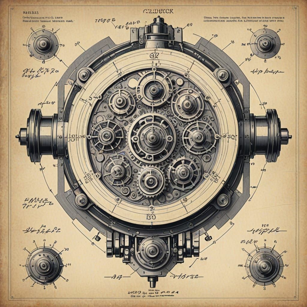 Clockwork Robot Patent Blueprint