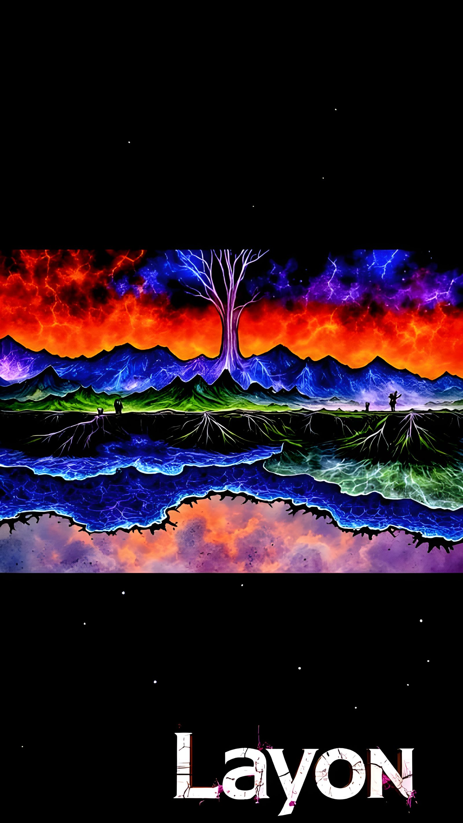 Colorful and Strange Sky Over Lyon