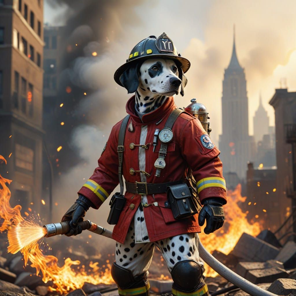 Firefighter Dalmatian