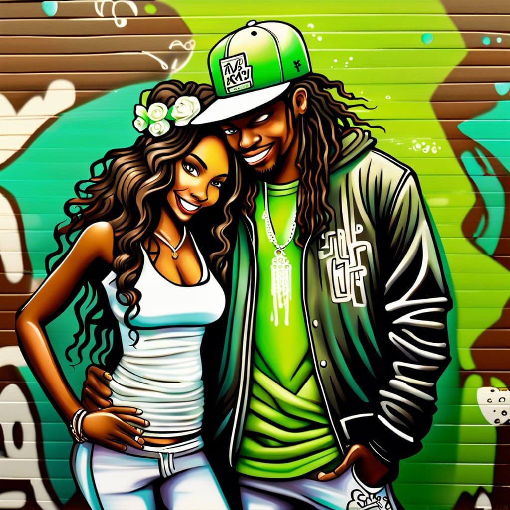 hip hop Ebony Couple getting married