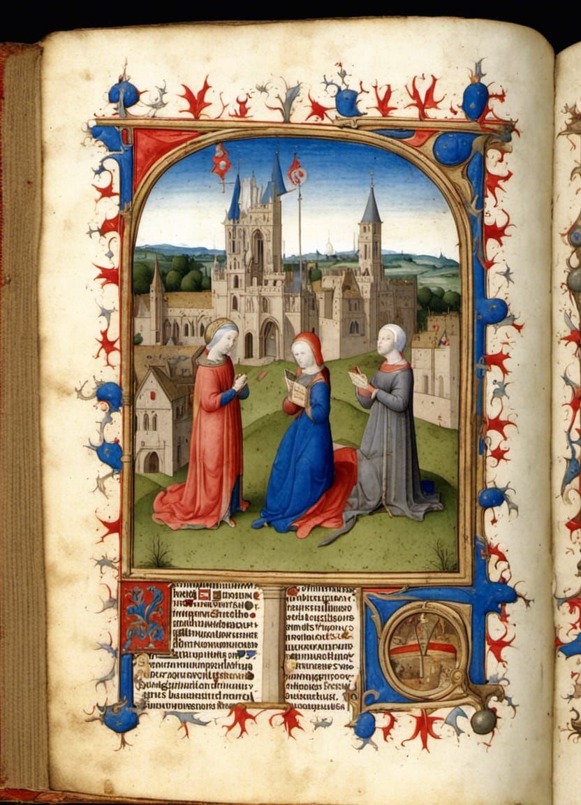 Medieval manuscript: Belleville Breviary by Jean Pucelle