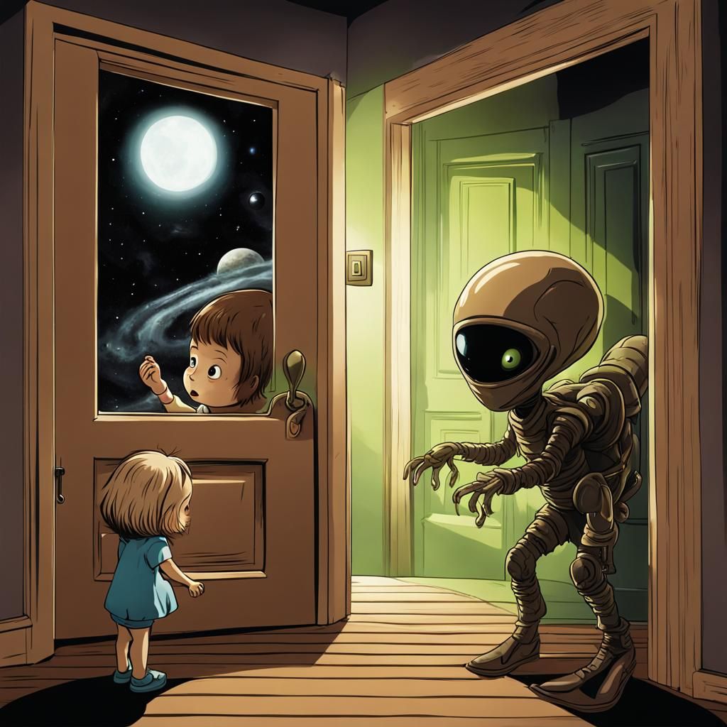 Alien Abduction of a Brown-Eyed Girl