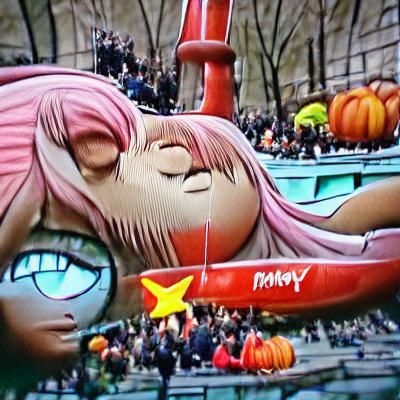 Macy's Thanksgiving Parade: Yuno Gasai Float