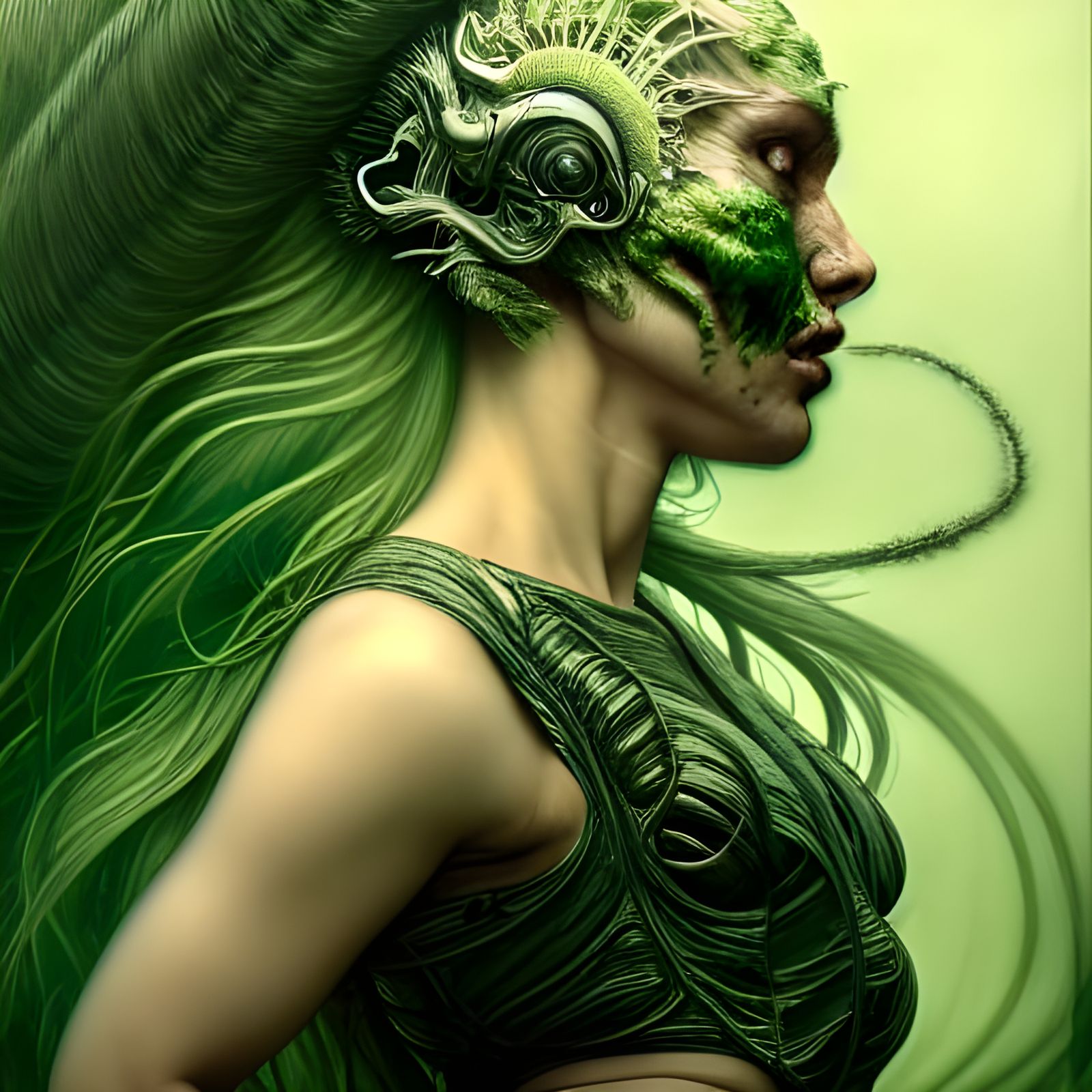 Dancing Campfire with Flame Eyes in Dreamy Art