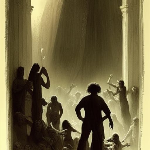 Mexican Horror Art in Doré Style