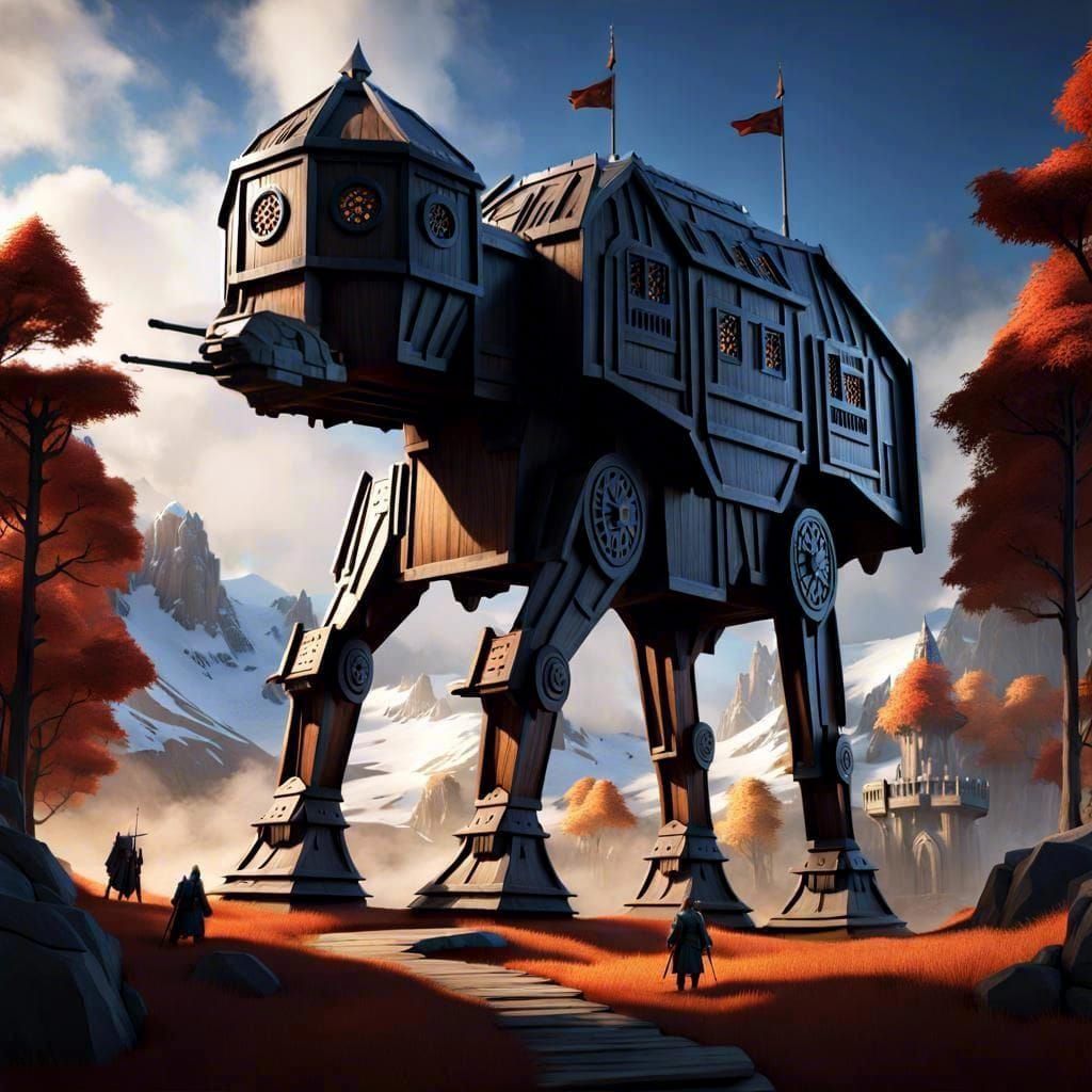 King Arthur sure had an advantage in his walking castle