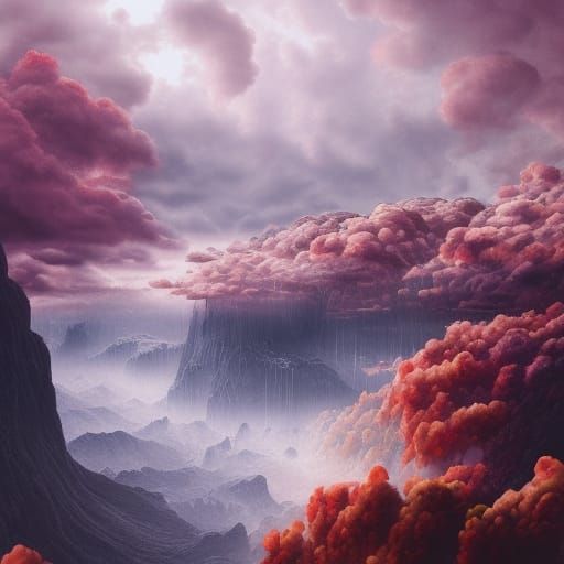 Hyperrealistic Watercolor Painting with Overflowing Colors