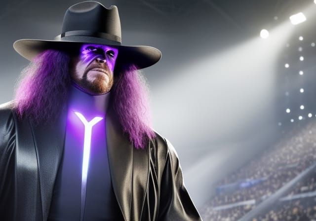 The Undertaker in Graveyard: Matte Painting