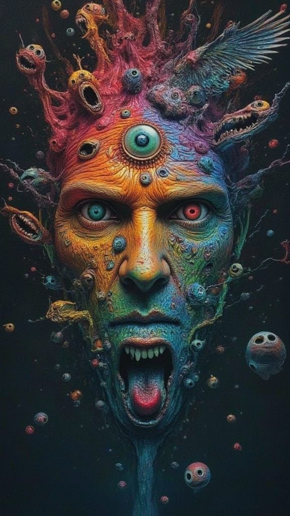 Mindscape of Emotions: Faces Emerging from Contemplation