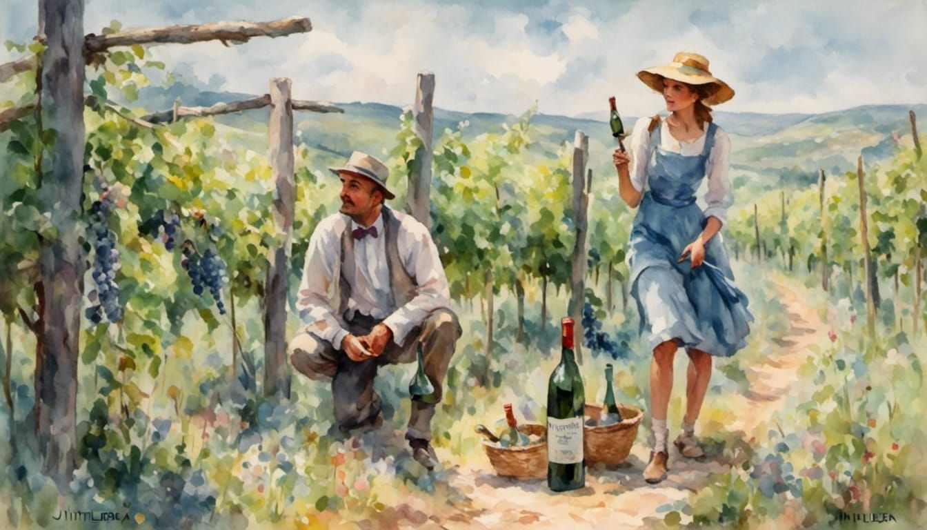 Minimalist Pastel Design: Spill the Wine