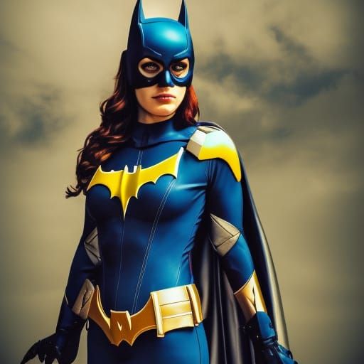 Rebecca St. James as Batgirl: Hyperrealistic Cinematic Portr...