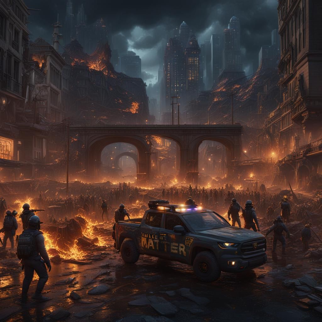 Black Lives Matter: Detailed Matte Painting