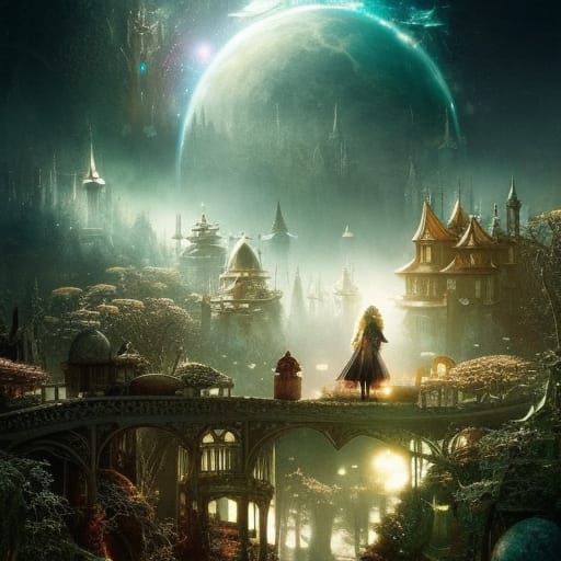 Galadriel Gazes into Infinity: Watercolor Art