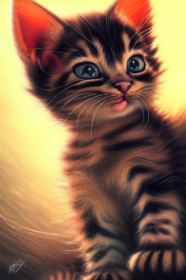 Hyperdetailed Lethal Kitten Concept Art Trending on Artstati...