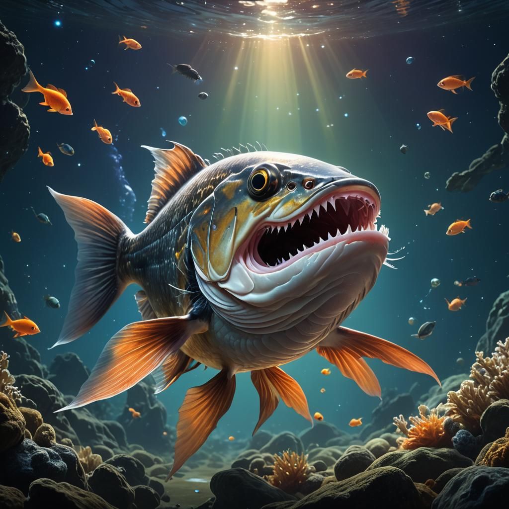 Surreal Fish Reveals Cosmic Fairy Universe