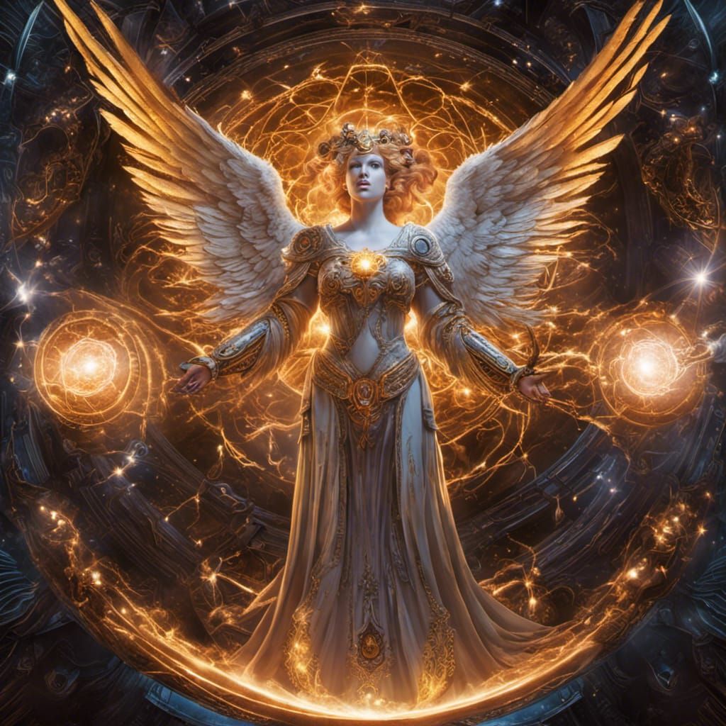 Celestial Angel Mad Scientist in Star Laboratory