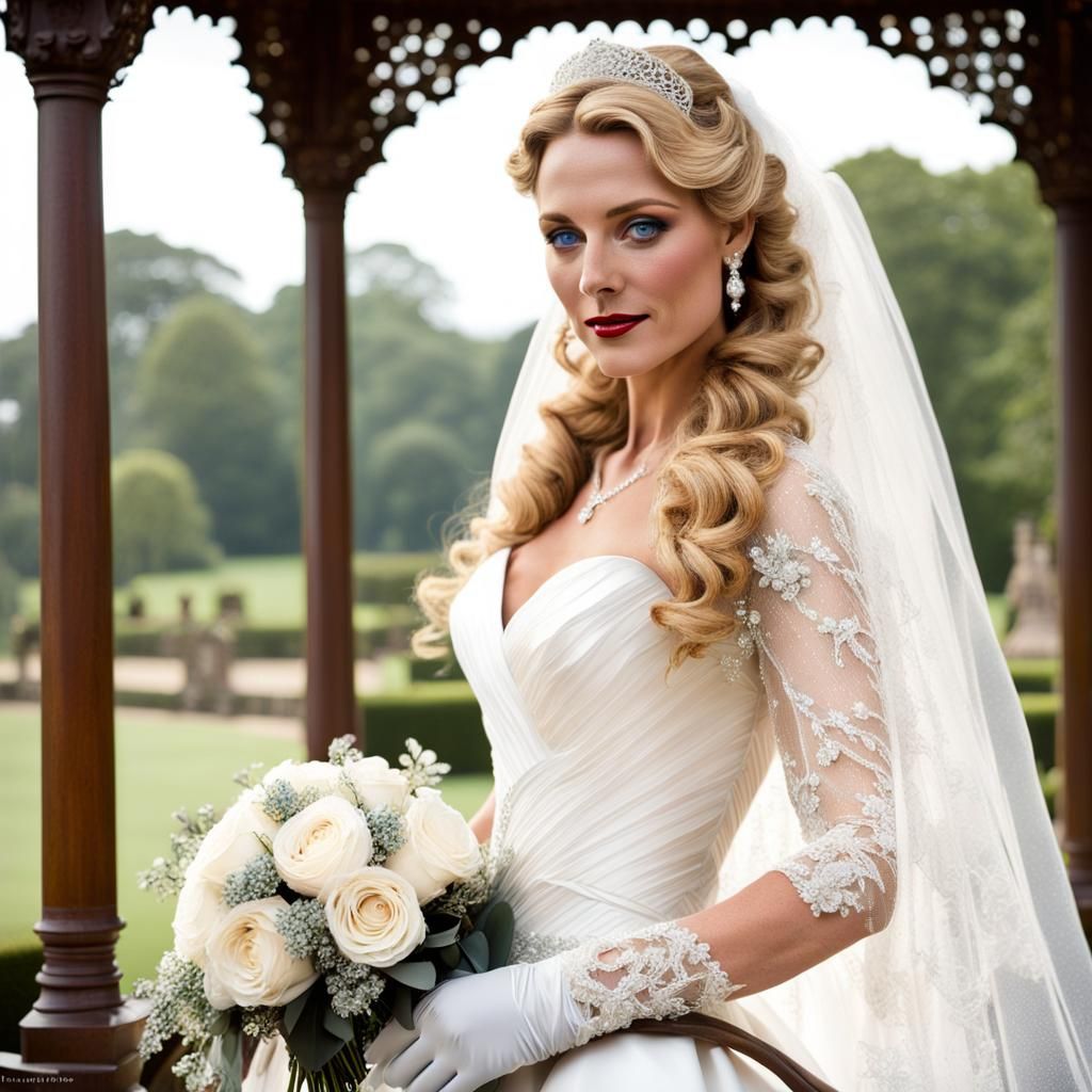 Diamond Silk Bride in Hyperdetailed Portrait